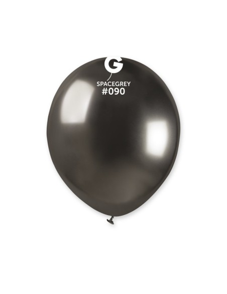 Sachet de 50 ballons shiny gris sidéral brillant