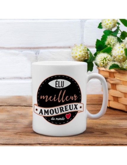 Mug Elu Meilleur Amoureux Faites La Fête Mug