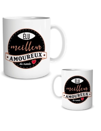 Mug Elu Meilleur Amoureux Faites La Fête Mug