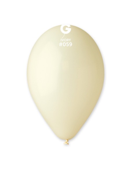 Sachet de 10 ballons standard ivoire
