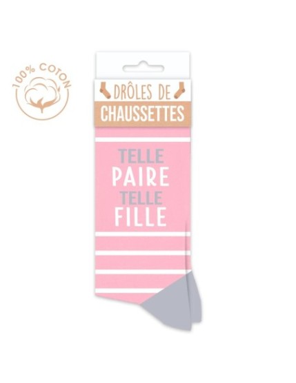 Chaussettes Telle Paire Telle Fille Faites La Fête Chaussette