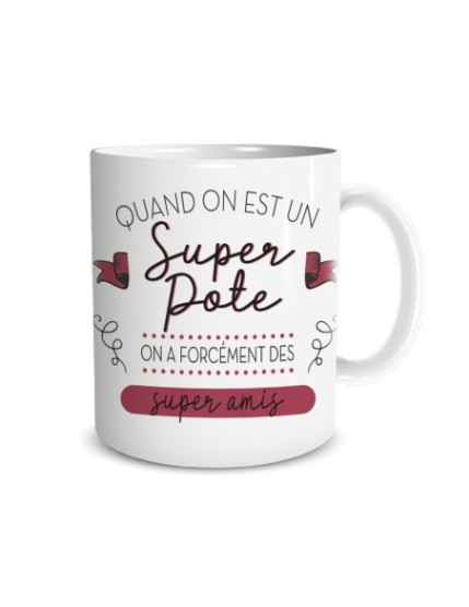 Mug Super Pote Faites La Fête Mug