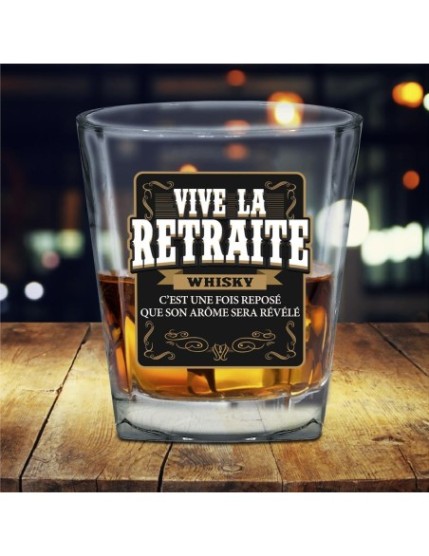 Verre A Whisky Retraite Faites La Fête Objets humour