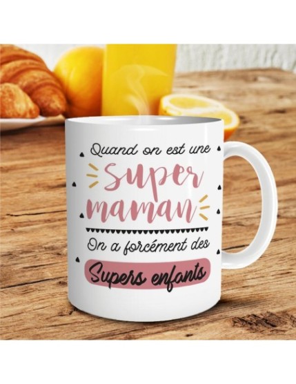 Mug Super Maman Faites La Fête Mug