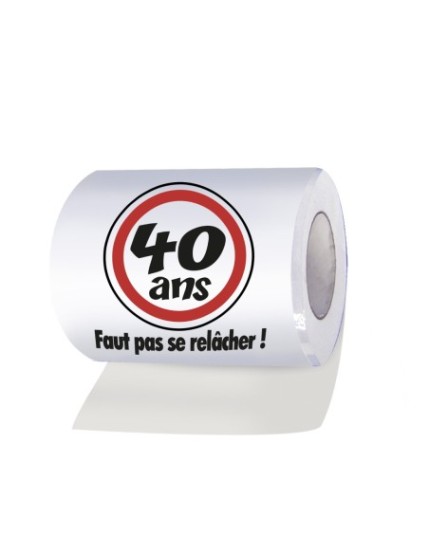 Papier Wc 40Ans Faites La Fête Objets humour