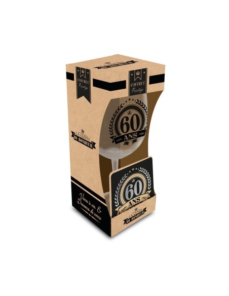 Coffret Verre A Vin 60 Ans