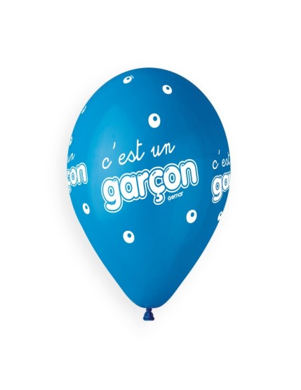 Sachet de 5 ballons anniversaire imprimé C\'est un garcon Faites La Fête Ballons & Arches