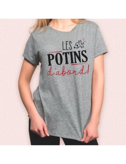 T Shirt Cocotte Les Potins...Taille L Faites La Fête T shirt