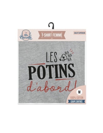 T Shirt Cocotte Les Potins...Taille M Faites La Fête T shirt