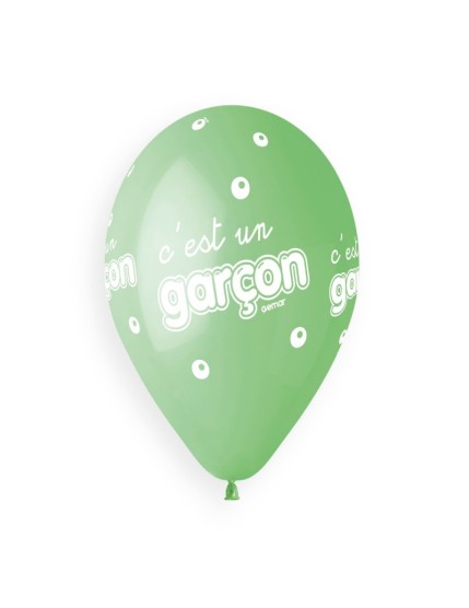 Sachet de 5 ballons anniversaire imprimé C\'est un garcon Faites La Fête Ballons & Arches