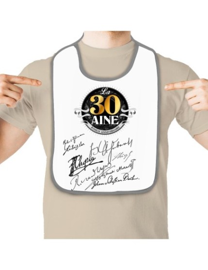 Bavoir Anniv Homme 30 Aine Faites La Fête A trier