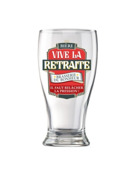 Verre A Biere Retraite Faites La Fête Objets humour