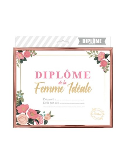 Cadre Diplome Femme Ideale Faites La Fête Cadre diplôme