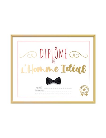 Cadre Diplome Homme Ideal