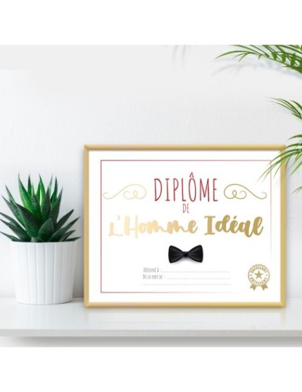 Cadre Diplome Homme Ideal Faites La Fête Cadre diplôme