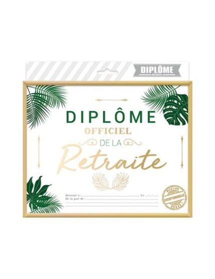 Cadre Diplome Retraite Faites La Fête Cadre diplôme