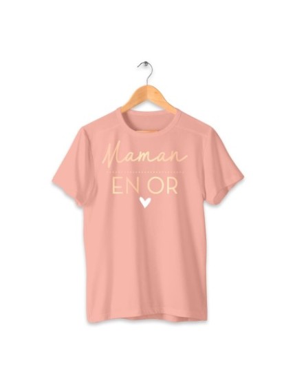 T Shirt Maman En Or Taille S Faites La Fête T shirt