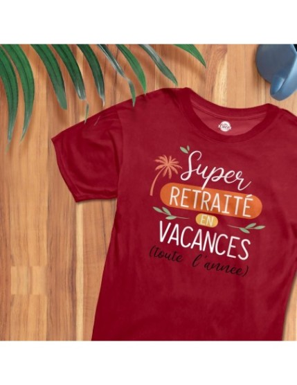 T Shirt Super Retraite Taille M Faites La Fête T shirt