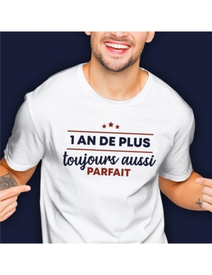 T Shirt 1 An De Plus Homme Taille L Faites La Fête T shirt