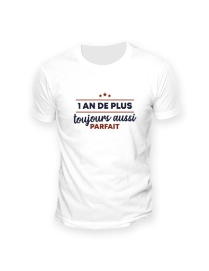 T Shirt 1 An De Plus Homme Taille L Faites La Fête T shirt