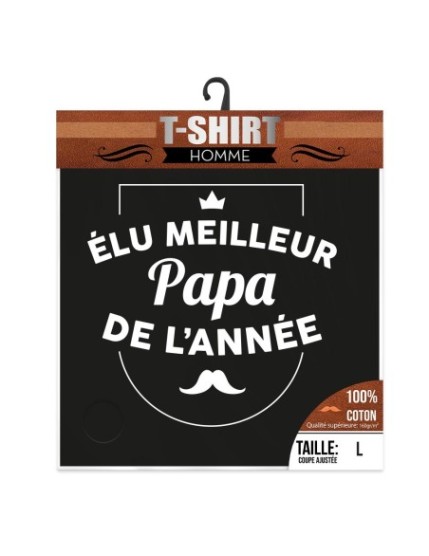 T Shirt Elu Meilleur Papa Taille L Faites La Fête T shirt