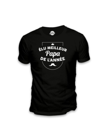 T Shirt Elu Meilleur Papa Taille L Faites La Fête T shirt