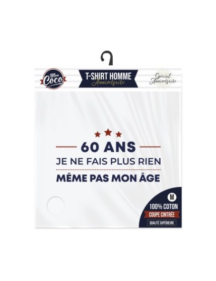 T shirt discount 60 ans homme