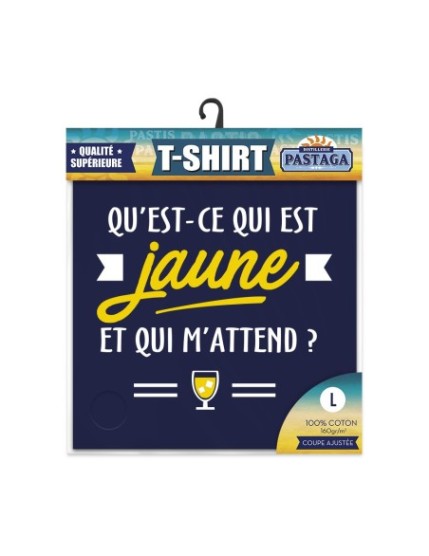 T Shirt ...Est Jaune Taille L Faites La Fête T shirt