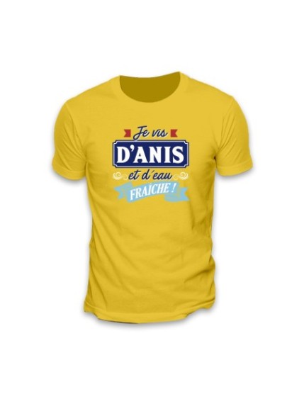 T Shirt Je Vis D Anis... Taille M Faites La Fête T shirt