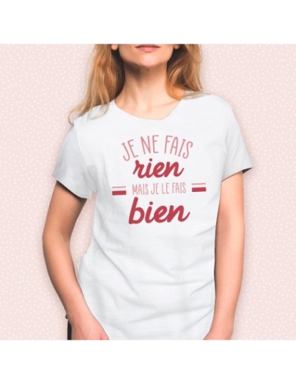 T Shirt Cocotteje Ne Fais Rien Taille L Faites La Fête T shirt