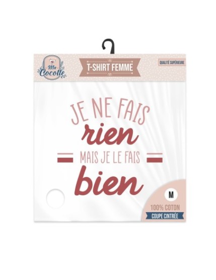 T Shirt Cocotteje Ne Fais Rienm -Ex Cd6073+M Faites La Fête T shirt