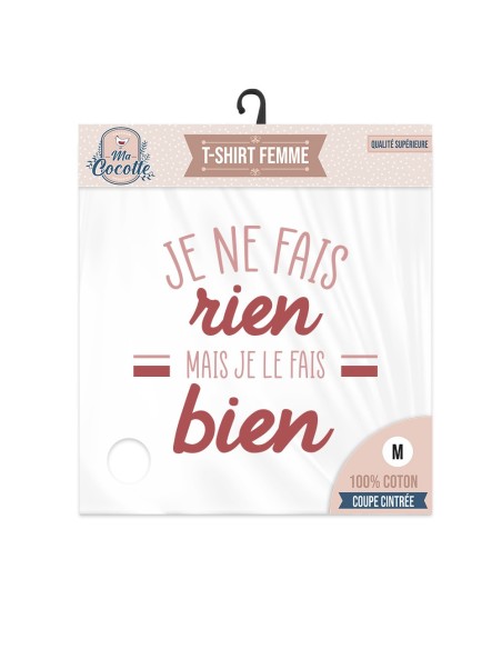 T Shirt Cocotteje Ne Fais Rienm -Ex Cd6073+M