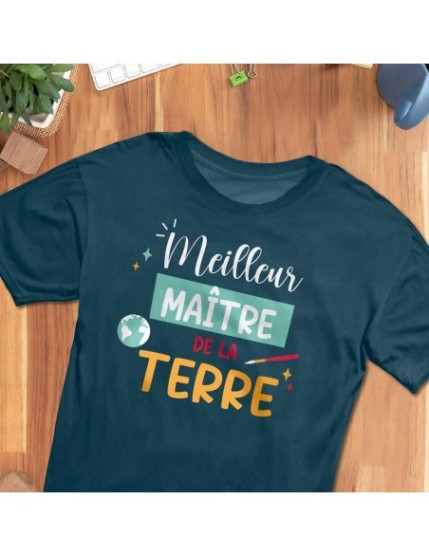 T Shirt Meilleur Maitre Taille Xl Faites La Fête Maitre Maitresse  & Atsem