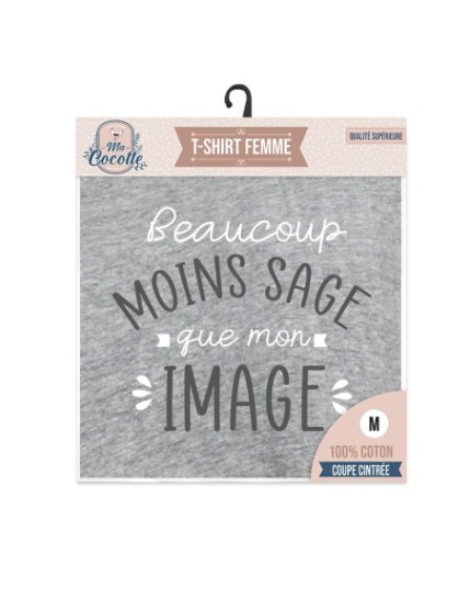 T Shirt Cocotte Moins Sage Taille M Faites La Fête T shirt