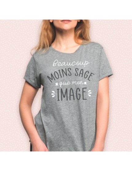 T Shirt Cocotte Moins Sage Taille M Faites La Fête T shirt