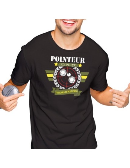 T Shirt Petanque Pointeur Taille L Faites La Fête T shirt