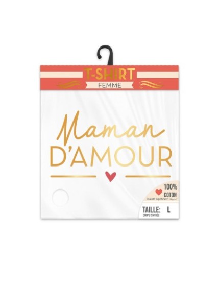 T Shirt Maman D Amour Taille L Faites La Fête T shirt