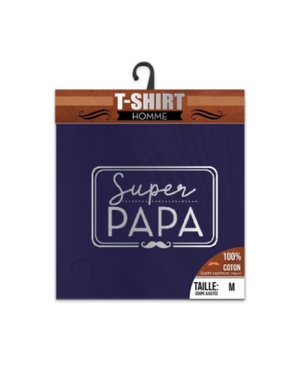 T Shirt Super Papa Taille M Faites La Fête T shirt