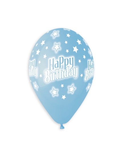 Sachet de 5 ballons anniversaire imprimé Happy Birthday Faites La Fête Ballons & Arches