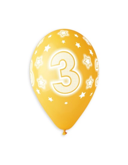 Sachet de 5 ballons anniversaire imprimé Birthday Anniversaire Faites La Fête Ballons & Arches