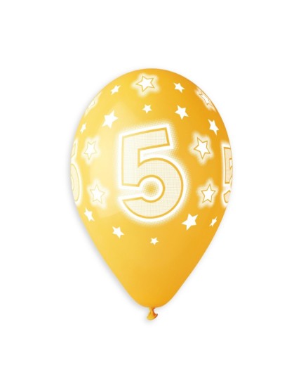 Sachet de 5 ballons anniversaire imprimé Birthday Anniversaire Faites La Fête Ballons & Arches