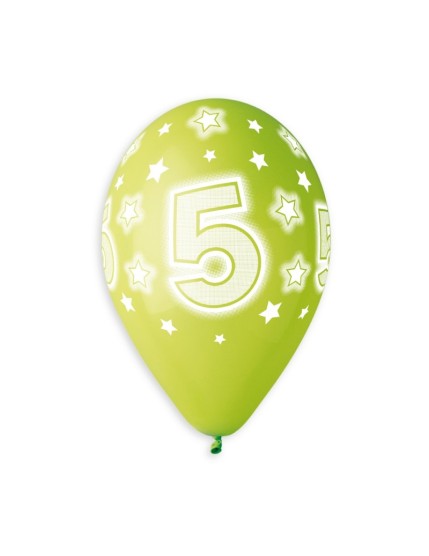 Sachet de 5 ballons anniversaire imprimé Birthday Anniversaire Faites La Fête Ballons & Arches