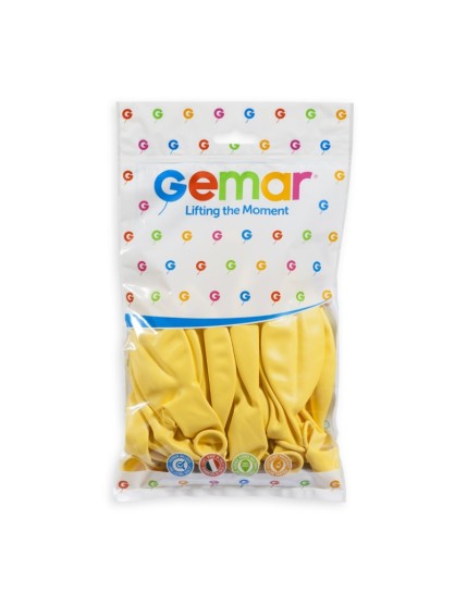 Sachet de 10 ballons 48 cm jaune bébé Faites La Fête Ballons & Arches