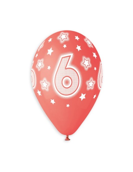 Sachet de 5 ballons anniversaire imprimé Birthday Anniversaire Faites La Fête Ballons & Arches