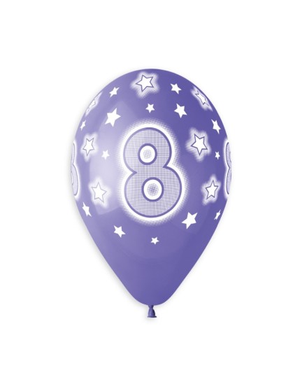 Sachet de 5 ballons anniversaire imprimé Birthday Anniversaire Faites La Fête Ballons & Arches