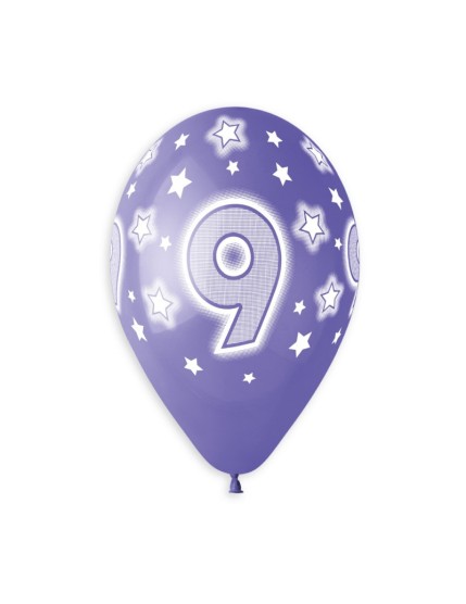 Sachet de 5 ballons anniversaire imprimé Birthday Anniversaire Faites La Fête Ballons & Arches