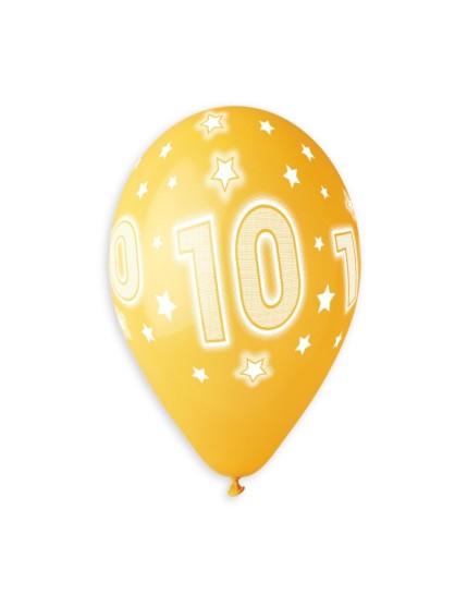 Sachet de 5 ballons anniversaire imprimé Birthday Anniversaire Faites La Fête Ballons & Arches