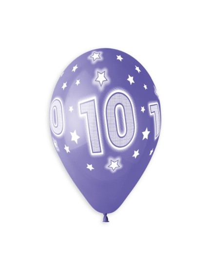 Sachet de 5 ballons anniversaire imprimé Birthday Anniversaire Faites La Fête Ballons & Arches