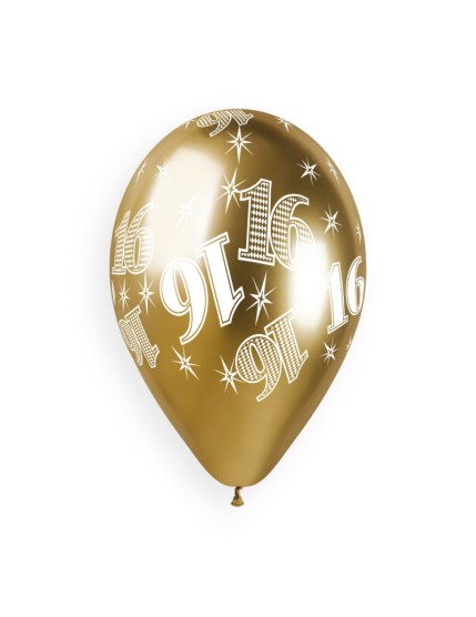 Sachet de 5 ballons anniversaire imprimé Birthday Anniversaire Shiny Faites La Fête Ballons & Arches