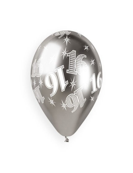 Sachet de 5 ballons anniversaire imprimé Birthday Anniversaire Shiny Faites La Fête Ballons & Arches